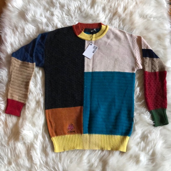Love Moschino Sweaters - NWT Love Moschino Patchwork Sweater